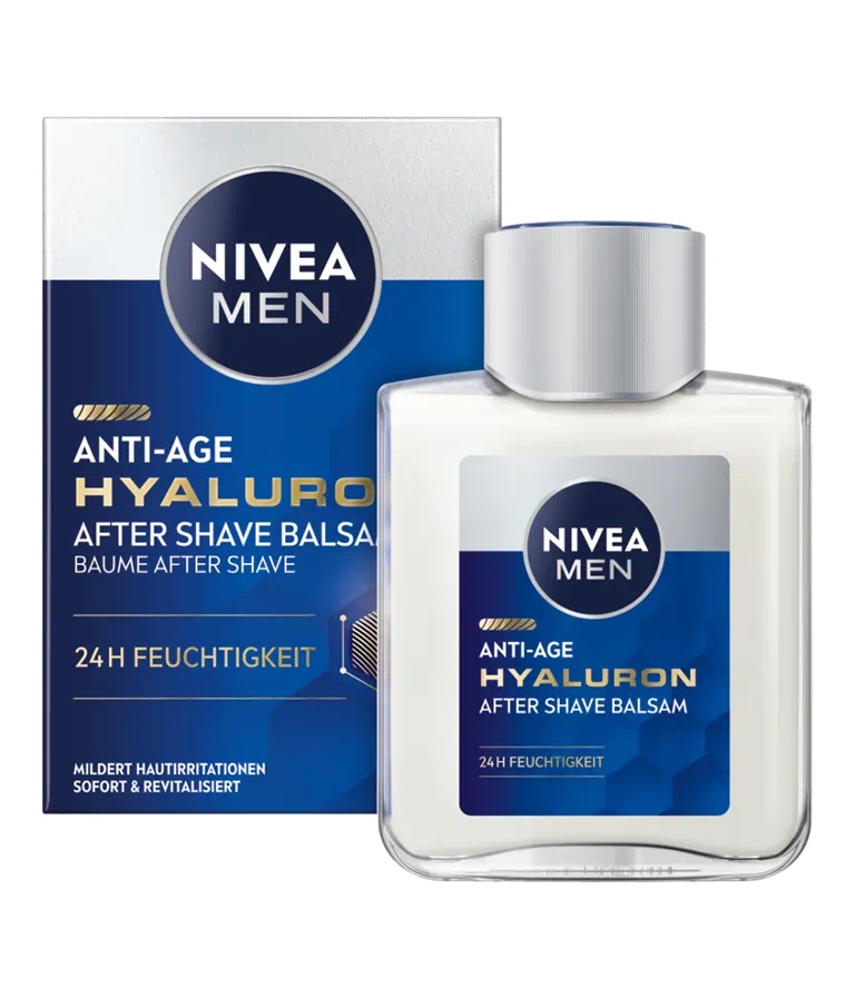 NIVEA Men Hyaluron Balsamo Dopobarba Anti-Rughe 100 ml - Lenisce e Allevia Irritazioni