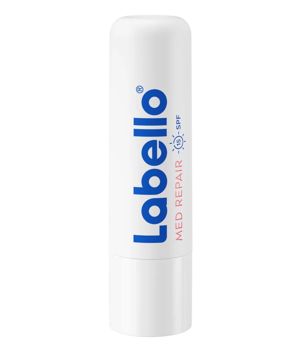 Labello Med Repair Balsamo Labbra Idratante e Riparatore con Oli Naturali e SPF 15 - 5,5 ml
