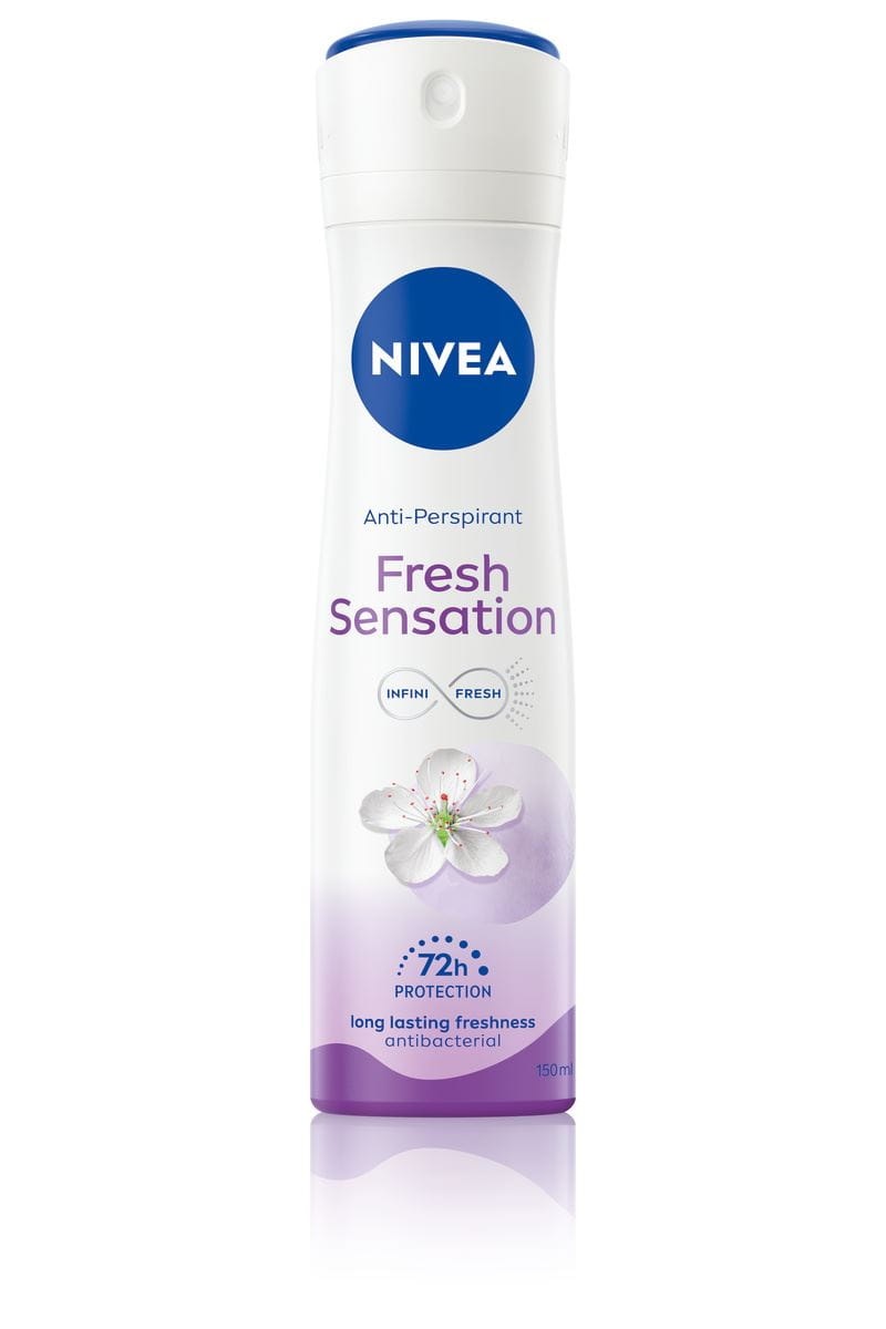 NIVEA Deodorante Spray Fresh Sensation 150 ml - Protezione fino a 72 ore con formula INFINIFRESH