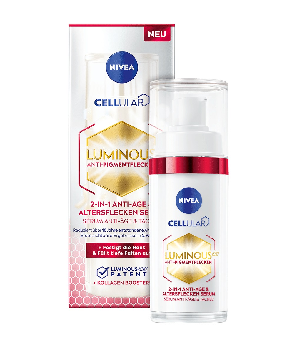 NIVEA Cellular Luminous 630® Siero Anti-Età e Anti-Macchie 2 in 1 per Viso 30 ml