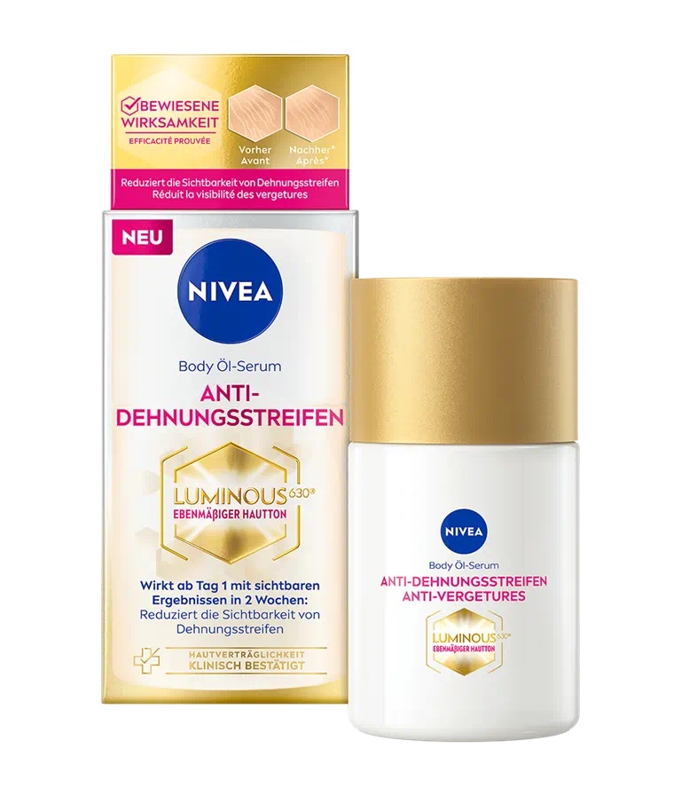 NIVEA Luminous 630 Body Oil-Serum 100 ml - Olio Corpo Anti-Smagliature con LUMINOUS630