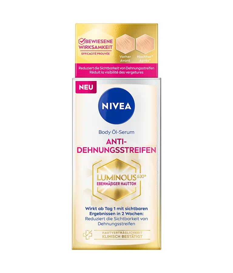 NIVEA Luminous 630 Body Oil-Serum 100 ml - Olio Corpo Anti-Smagliature con LUMINOUS630
