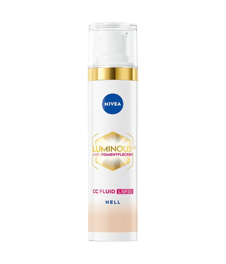 NIVEA Luminous 630 - CC Fluid Anti-Pigmentazione con SPF 30 e Acido Ialuronico per Pelle Chiara