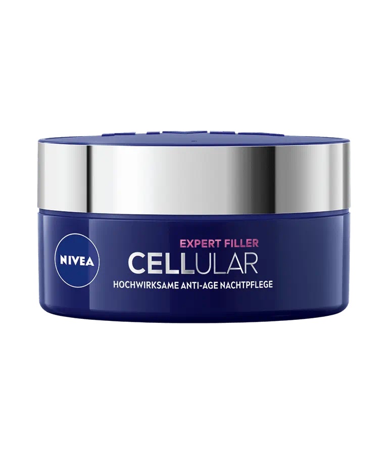NIVEA Cellular Expert Filler Crema da Notte Anti-Età 50 ml - Extra Rassodante con Acido Ialuronico