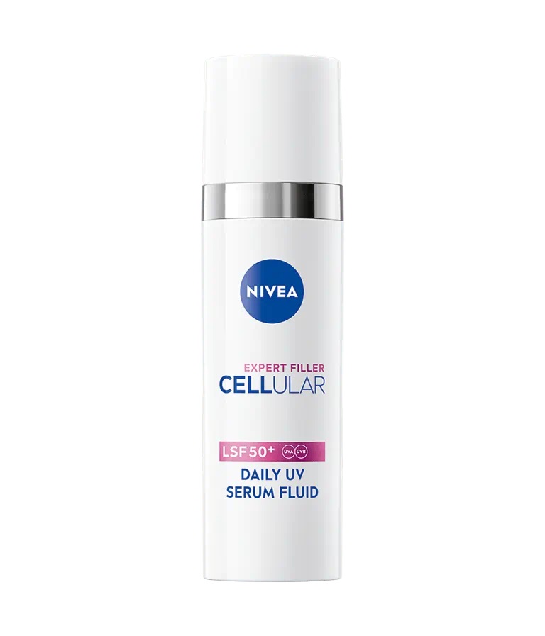 NIVEA Cellular Expert Filler - Siero Viso Ialuronico SPF 50 , Fluido Leggero e Assorbimento Rapido, 30 ml