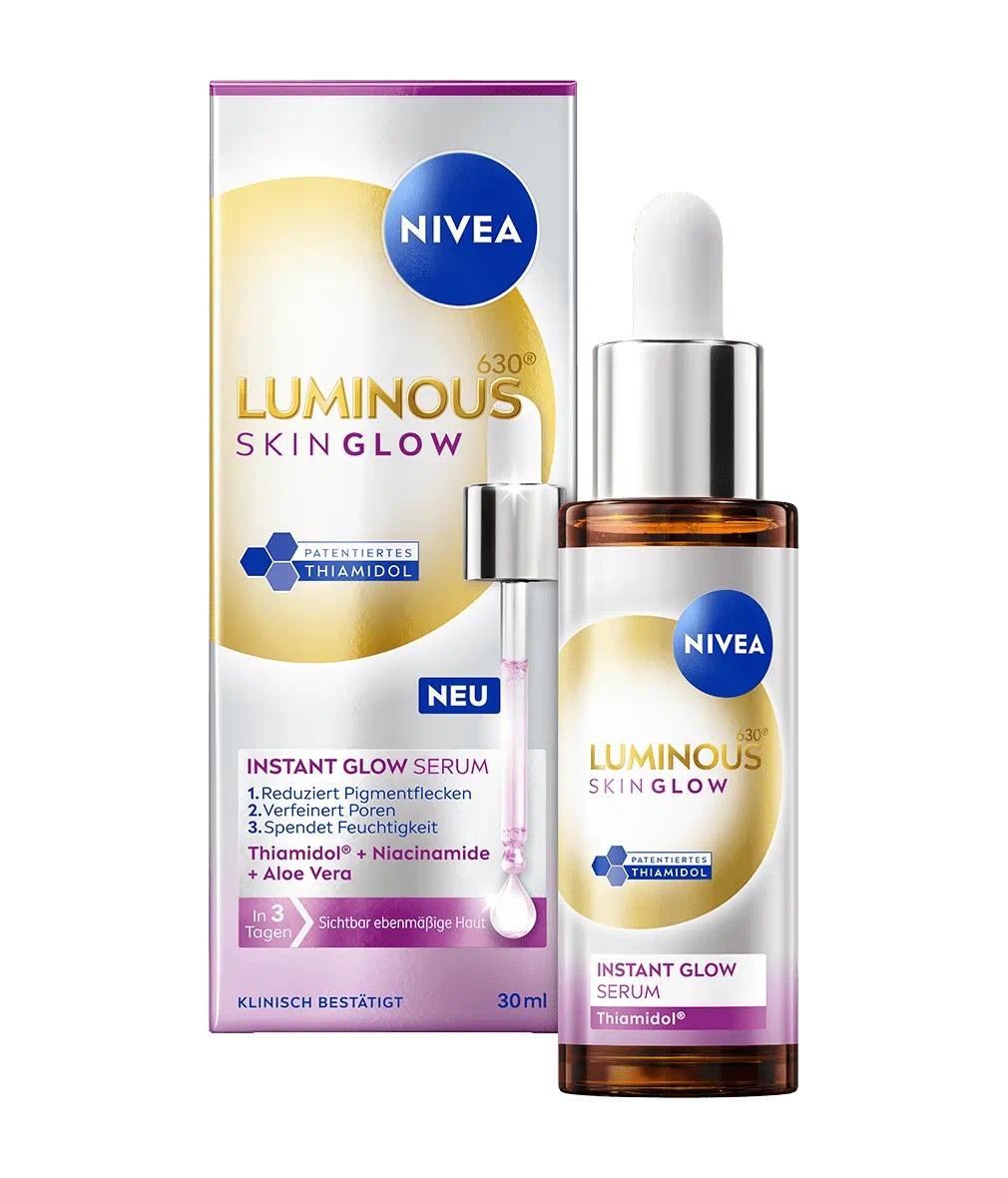 NIVEA Luminous630 Siero Viso 30 ml - Pelle Radiosa e Uniforme con Tiomidolo, Niacinamide e Aloe Vera
