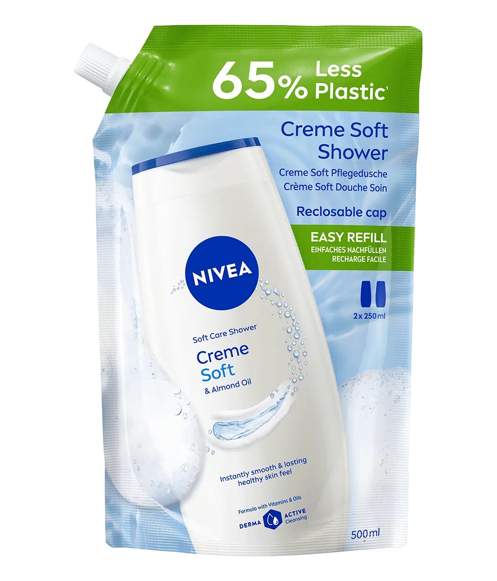NIVEA Creme Soft Gel Doccia 500 ml - Idratante con Oli e Vitamine C & E