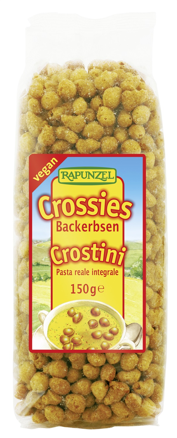 Rapunzel Crostini 150 g - Gustosi e Versatili Snack per Zuppe e Minestre