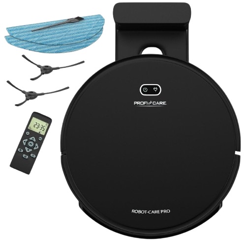 ProfiCare Aspirapolvere Robotico 3in1 con Funzione Mopping e Controllo App - PC BSR 3108, Nero