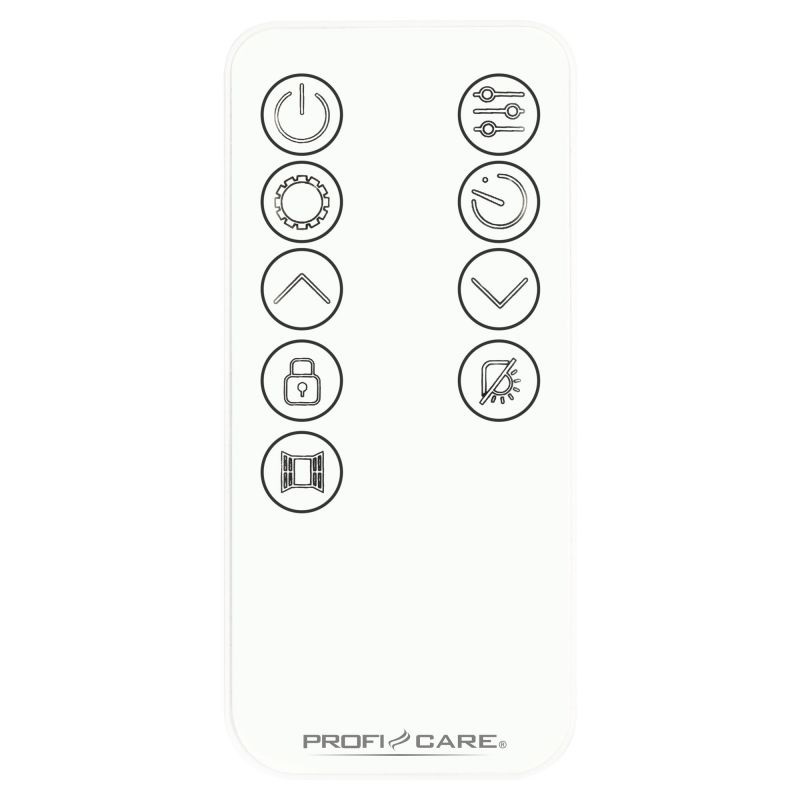 ProfiCare PC-GKH 3118 Riscaldatore Elettrico a Infrarossi Bianco con Frontale in Vetro, Elemento Riscaldante a Forma di X, 750/1500 Watt, Mobile e Adatto per Montaggio a Parete