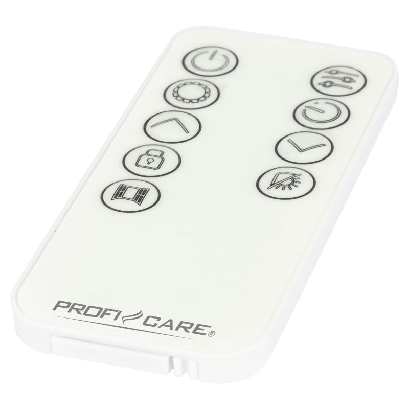 ProfiCare PC-GKH 3118 Riscaldatore Elettrico a Infrarossi Bianco con Frontale in Vetro, Elemento Riscaldante a Forma di X, 750/1500 Watt, Mobile e Adatto per Montaggio a Parete