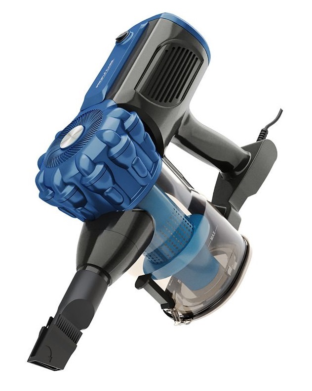 PROFI CARE Aspirapolvere 2in1 PC-BS3133-Blue, 600W, Filtro HEPA, Tubo Telescopico 47-77 cm, Spazzola per Pavimenti Duri