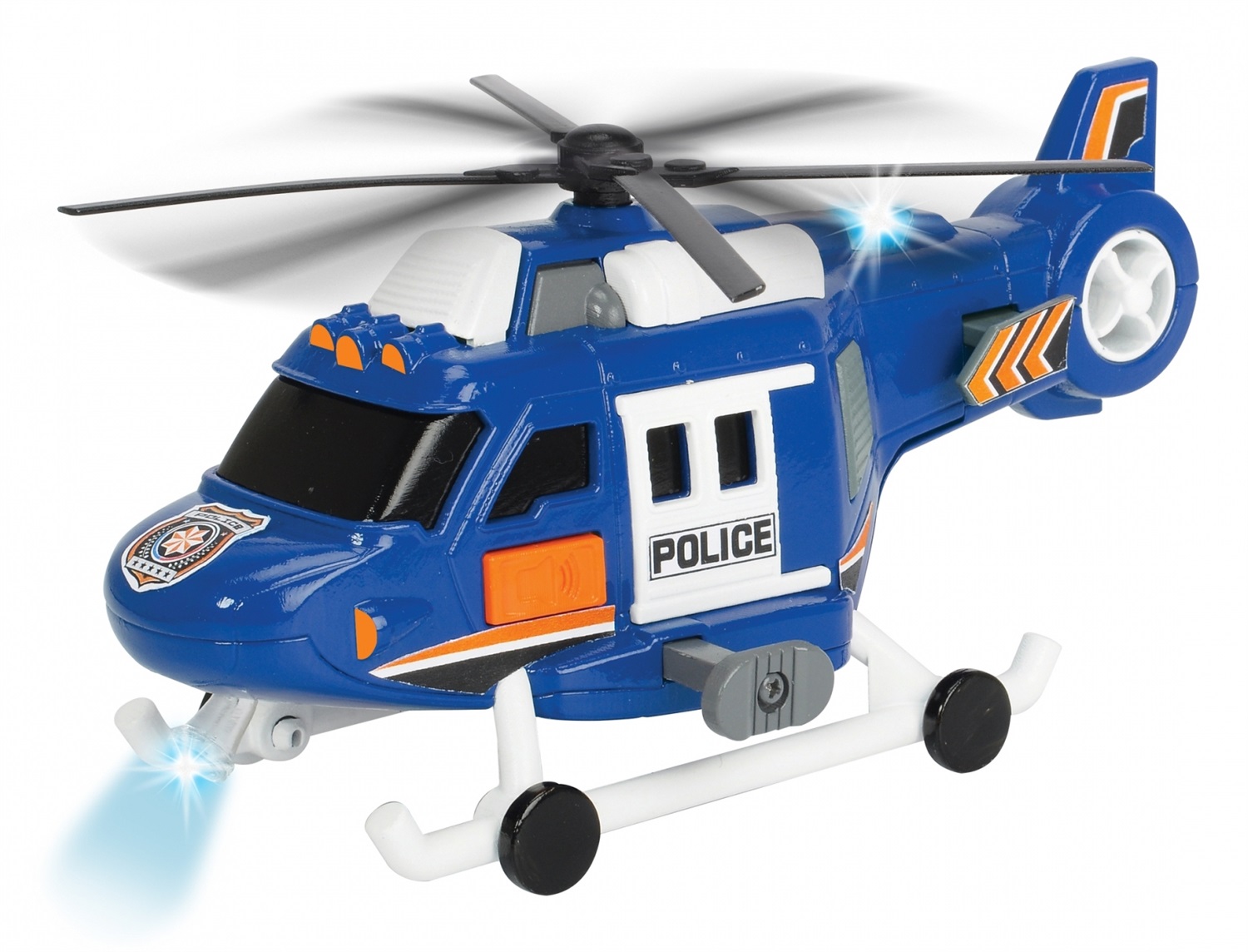Dickie Toys Elicottero Police 18 cm con Luci e Suoni - City Heroes