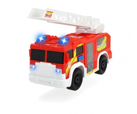 Dickie Toys Camion Vigili del Fuoco 203306000 con Luci, Suoni e Scala Estensibile - 30 cm