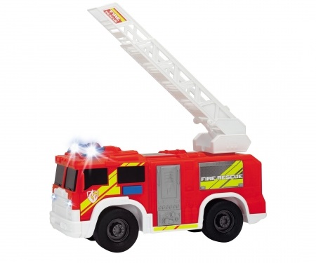 Dickie Toys Camion Vigili del Fuoco 203306000 con Luci, Suoni e Scala Estensibile - 30 cm