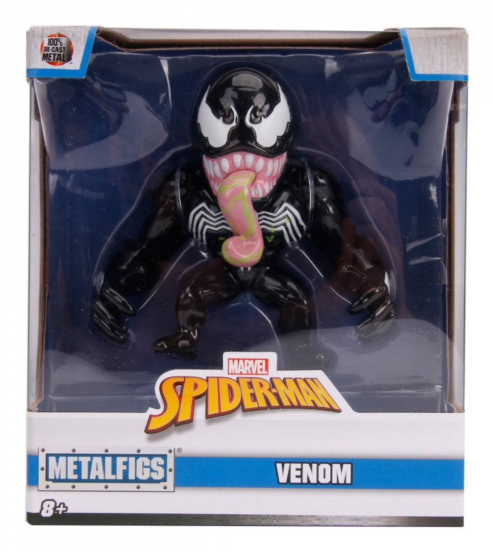 Jada Toys Marvel Venom Personaggio in Die-Cast 10 cm - Action Figure da Collezione per Bambini 8 Anni