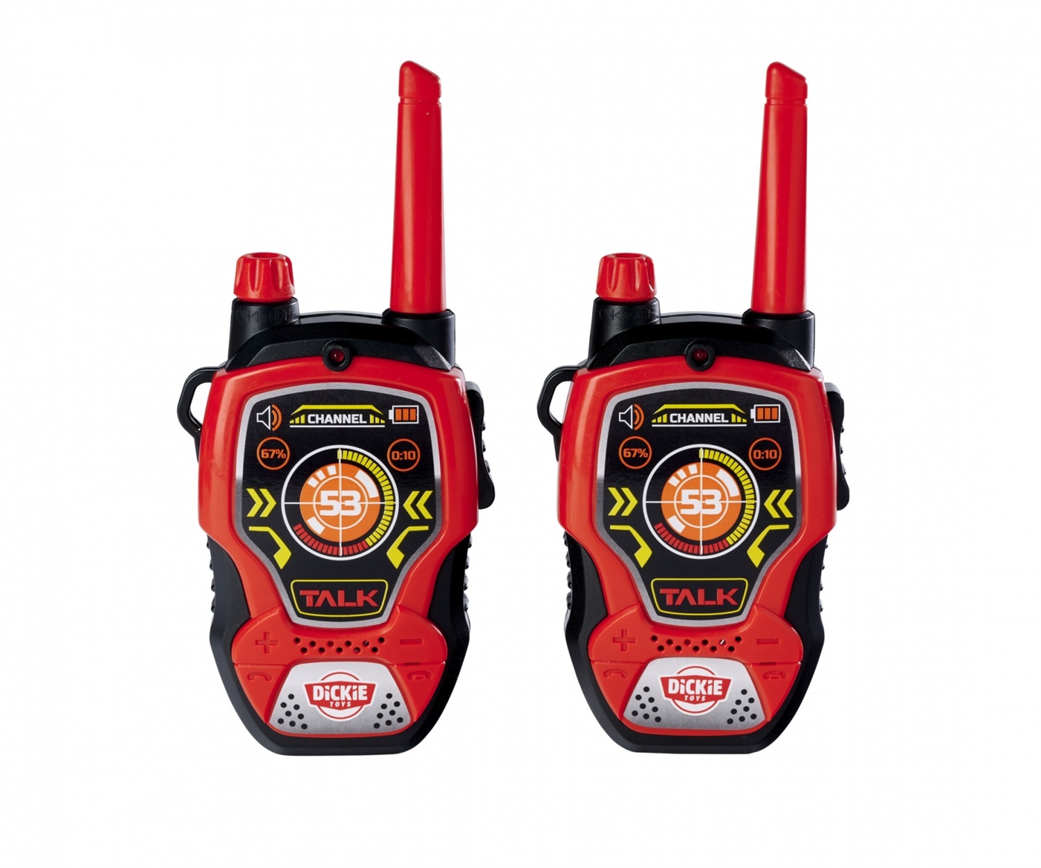 Dickie Toys Walkie Talkie Fun 2.4 GHz - Portata 80 m, Ergonomico e Leggero, Adatto per Bambini dai 4 Anni