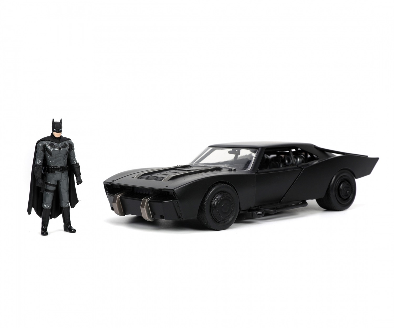 Jada Toys Batmobile 1:24 in Metallo con Figura di Batman - Riproduzione del Film The Batman 2022