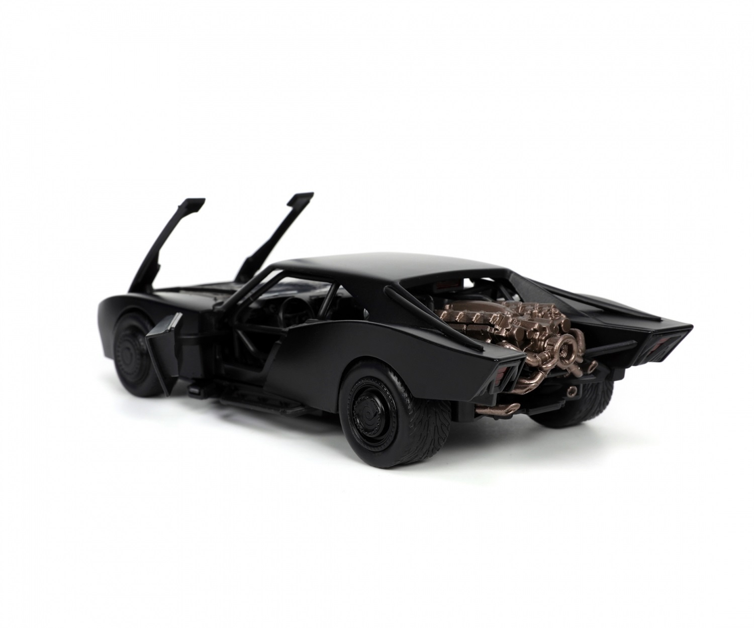 Jada Toys Batmobile 1:24 in Metallo con Figura di Batman - Riproduzione del Film The Batman 2022