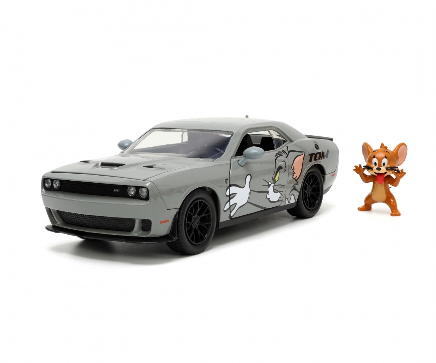 Jada Toys Dodge Challenger 2015 Die-Cast 1:24 con personaggio Jerry - Tom & Jerry