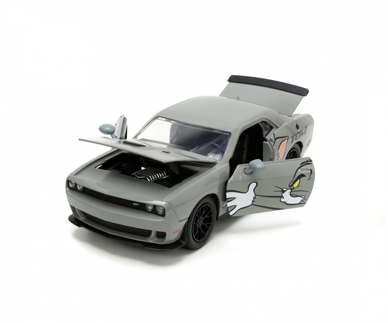 Jada Toys Dodge Challenger 2015 Die-Cast 1:24 con personaggio Jerry - Tom & Jerry