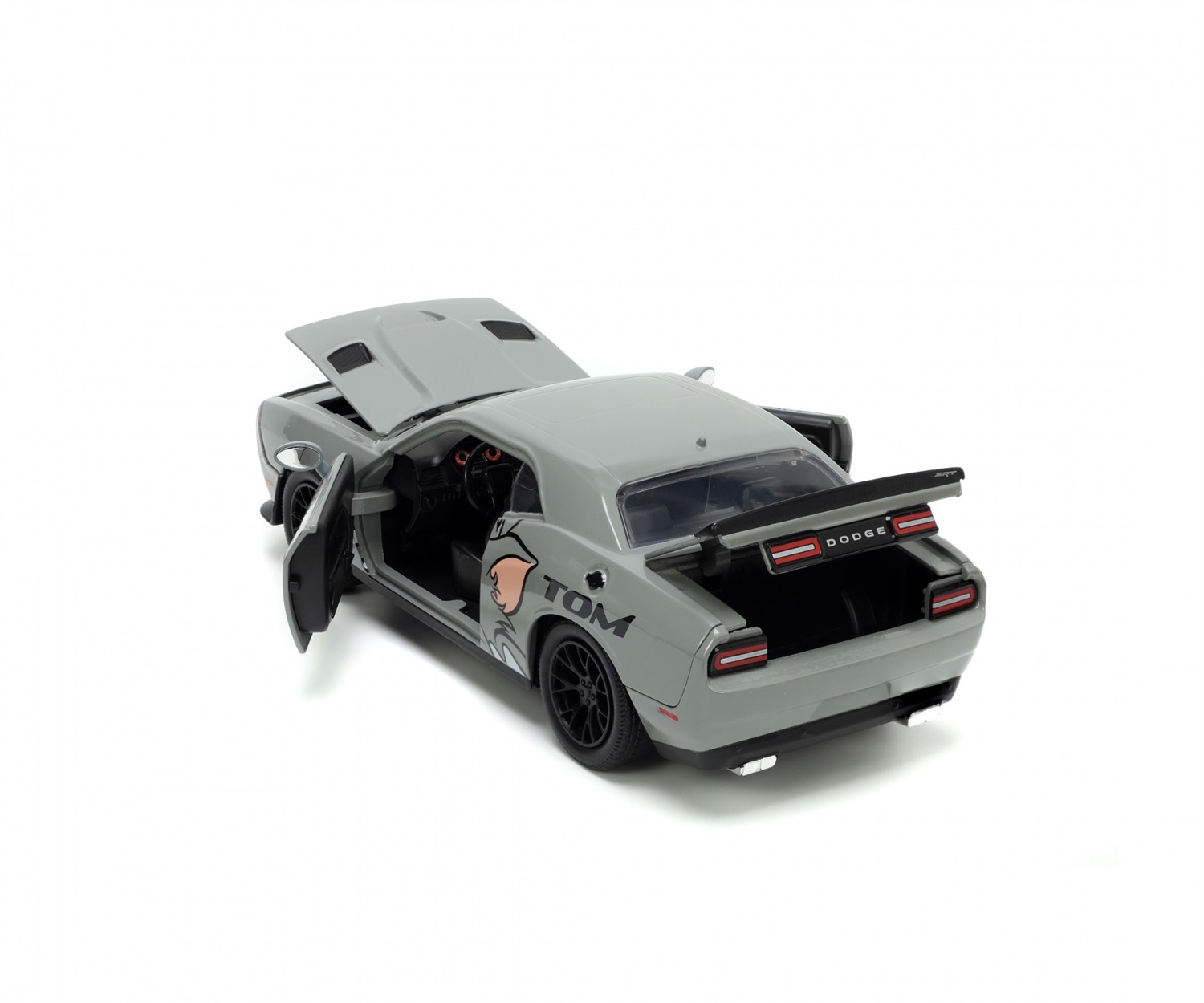 Jada Toys Dodge Challenger 2015 Die-Cast 1:24 con personaggio Jerry - Tom & Jerry
