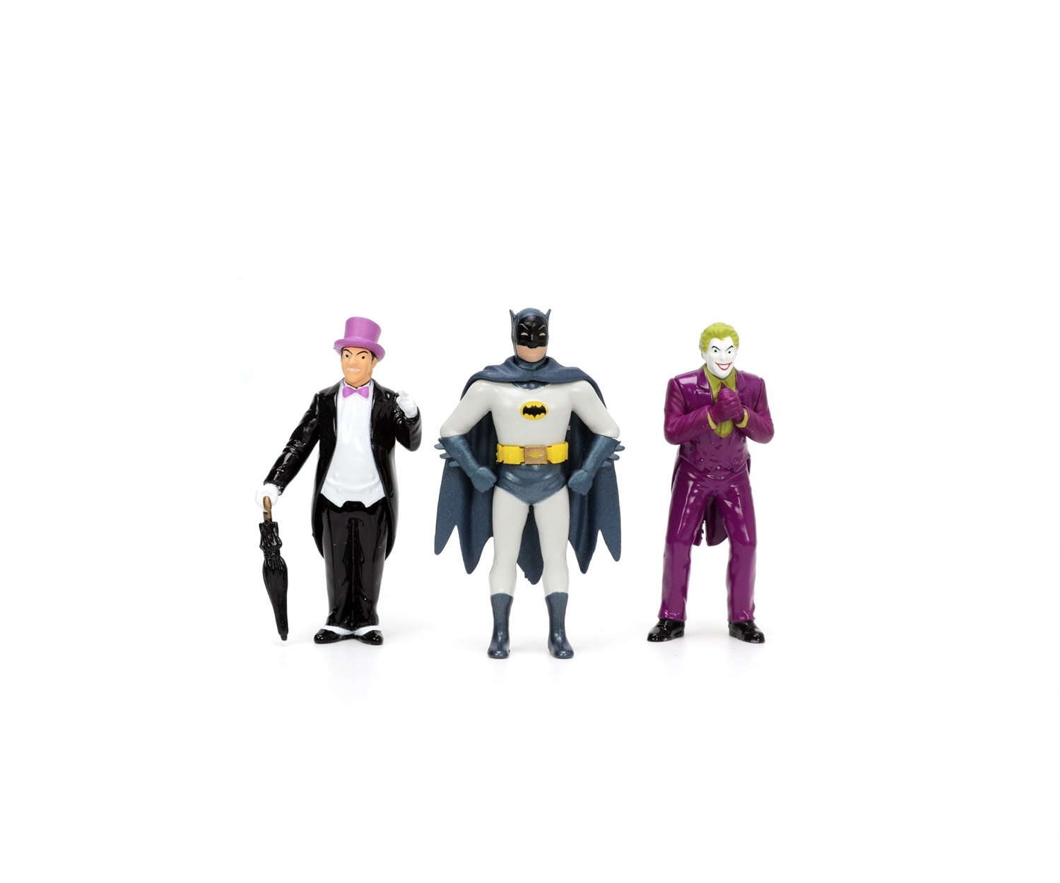 Jada Toys Classic Batmobile Deluxe 1966 - Die-Cast 1:24 con Batman, Joker e Pinguino