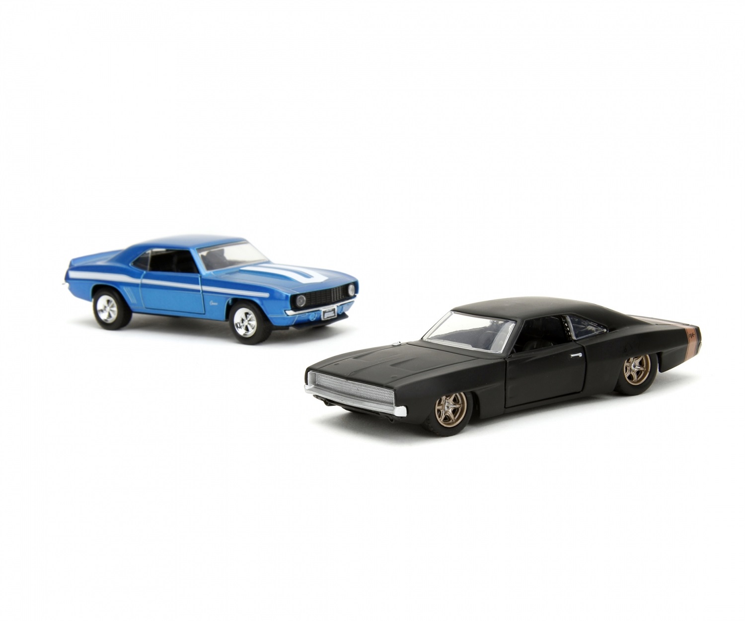 Jada Fast & Furious Twin Pack 1:32 - Chevrolet Camaro 1969 e Dodge Charger Wide Body 1968, Die-cast, Età 8
