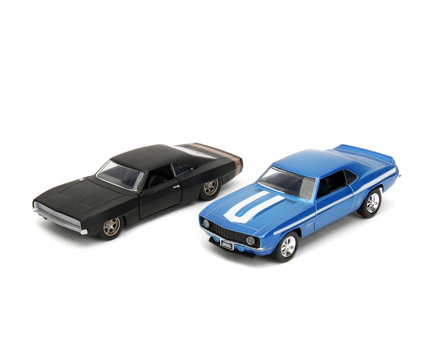 Jada Fast & Furious Twin Pack 1:32 - Chevrolet Camaro 1969 e Dodge Charger Wide Body 1968, Die-cast, Età 8