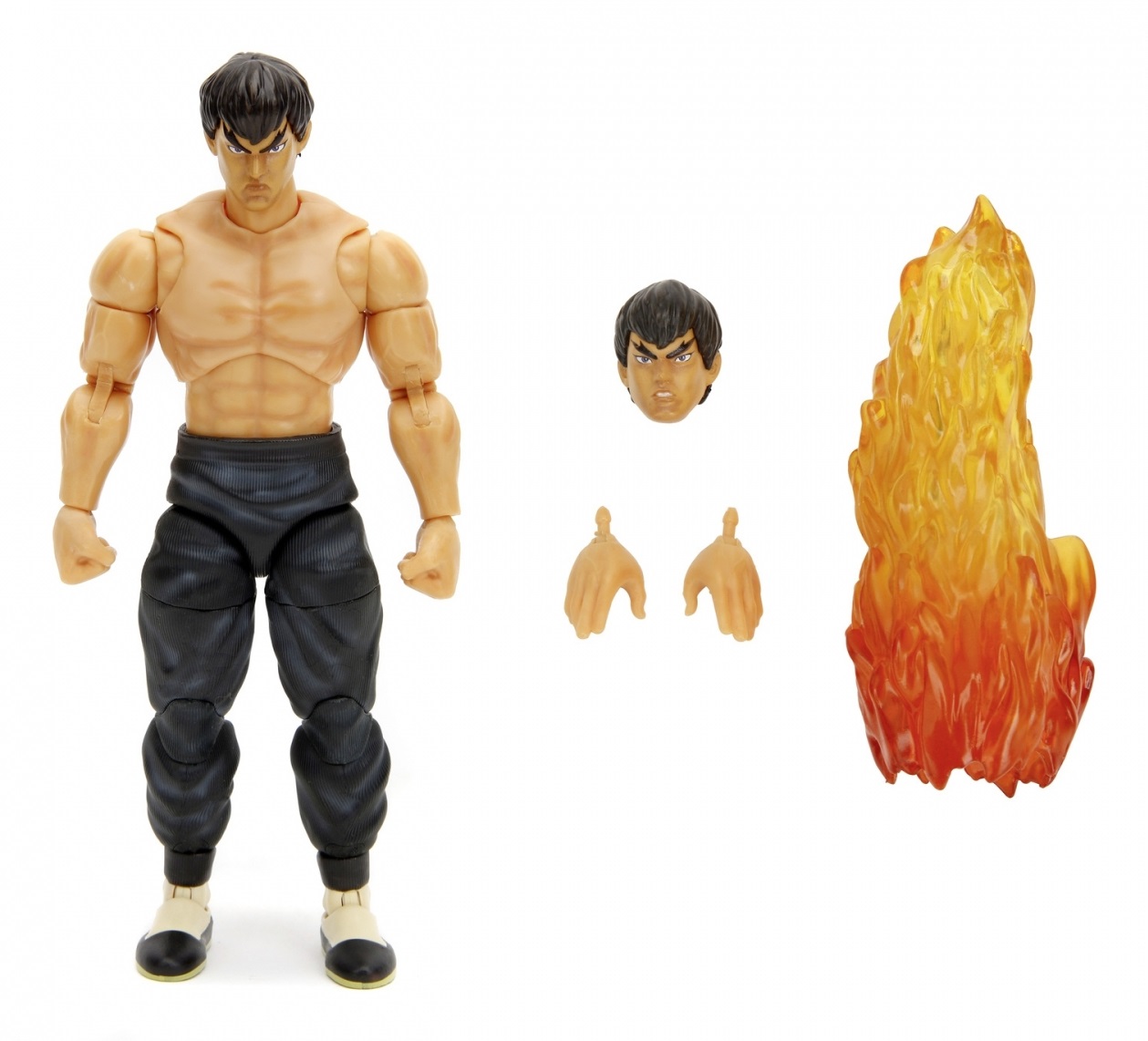 Jada Fei-Long 253252027 - Personaggio d'Azione Articolato 15 cm, 25 Punti di Articolazione, Accessori Inclusi, per Bambini 8 Anni - Street Fighter II