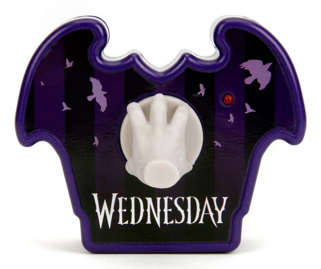 Jada Toys Radiocomando Mano Mercoledì Addams 18 cm - Replica 2 Canali per 8 Anni