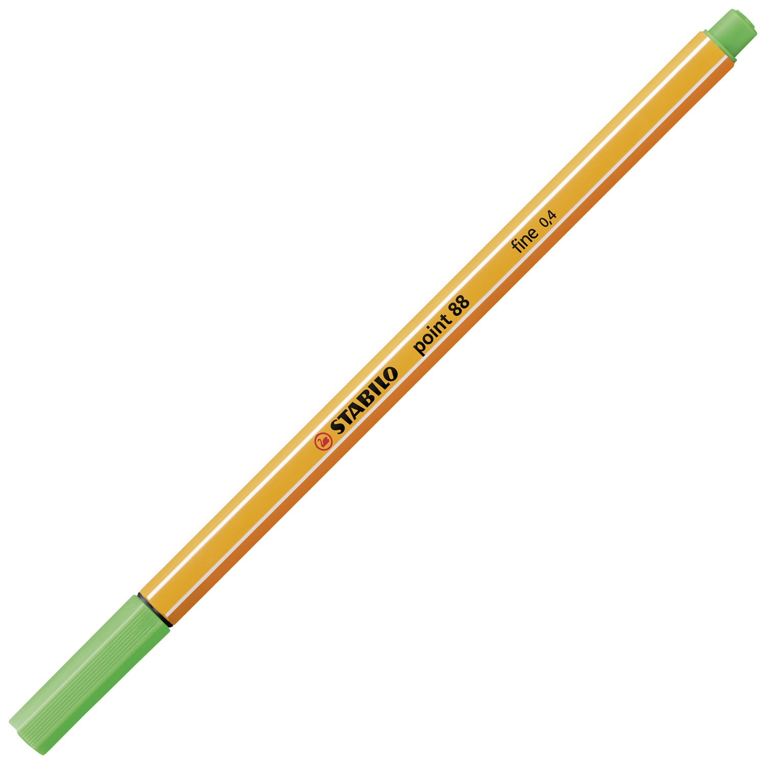STABILO Point 88 Fineliner Verde Foglia 0,4 mm con Punta Rinforzata in Metallo