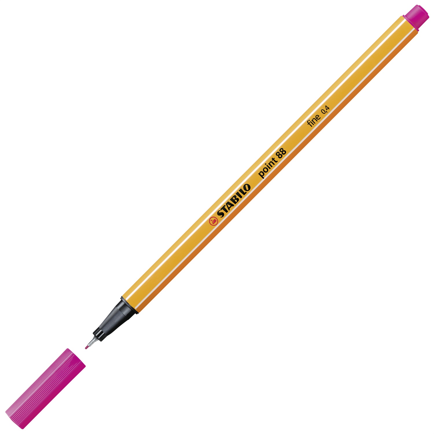Stabilo Point 88® Fineliner Rosa 0,4 mm con Punta Rinforzata in Metallo - Dura a Lungo e Parzialmente Acquarellabile