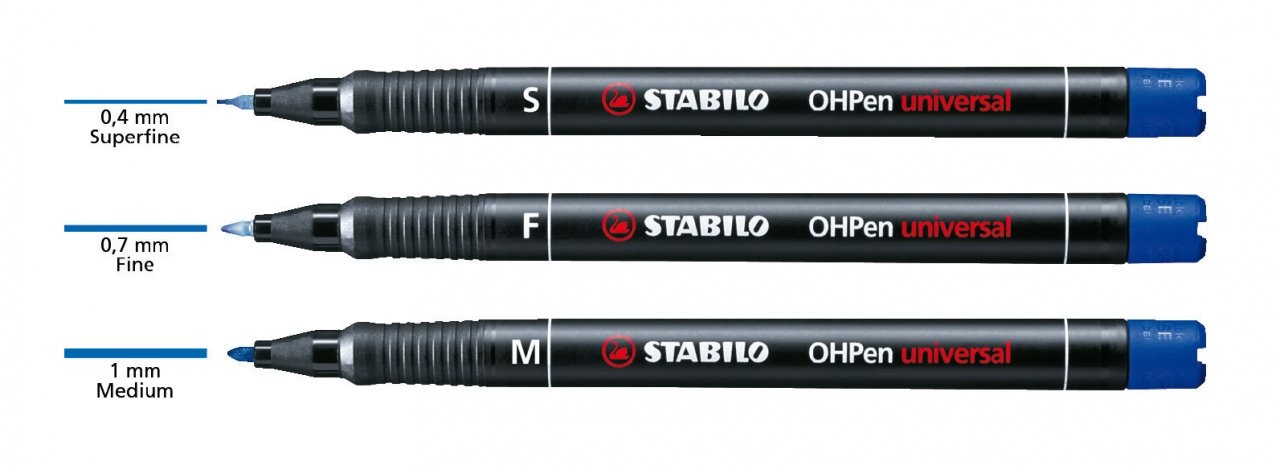 STABILO OHPen Universal Permanente - Marcatore con Punta Fine 0,7 mm - Astuccio da 8 Colori Assortiti - Inchiostro Indelebile per Superfici Lisce