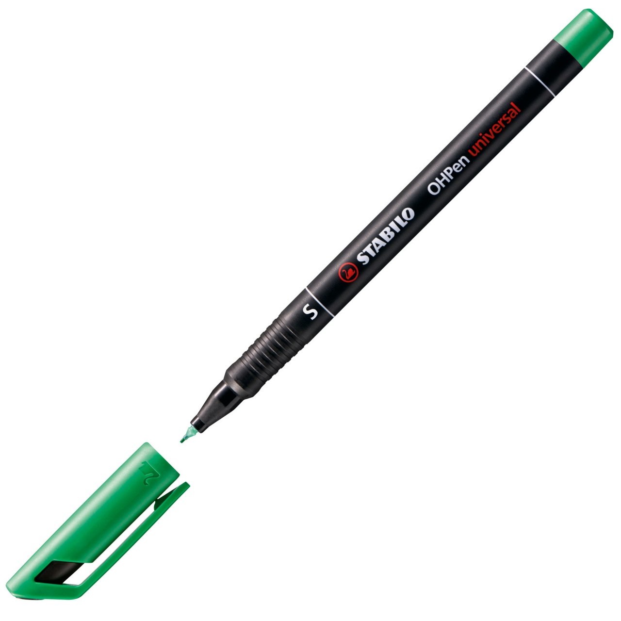 Stabilo OHPen Pennarello Permanente Verde Superfine 0,4 mm - Confezione da 10 pz