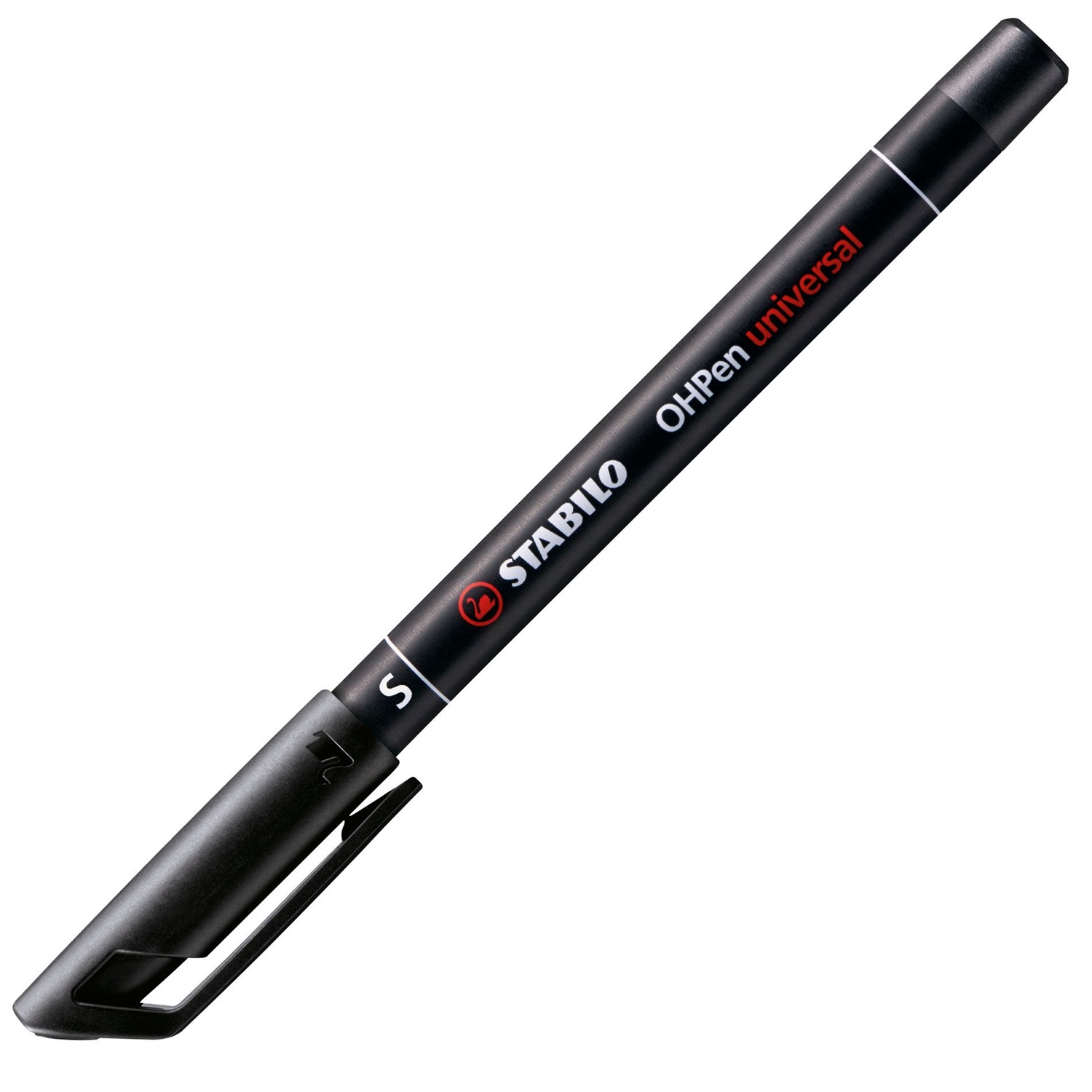 Stabilo OHPen Marcatore Permanente Nero - Tratto Superfine 0,4 mm, Confezione Singola o da 10, Adatto per Superfici Lisce