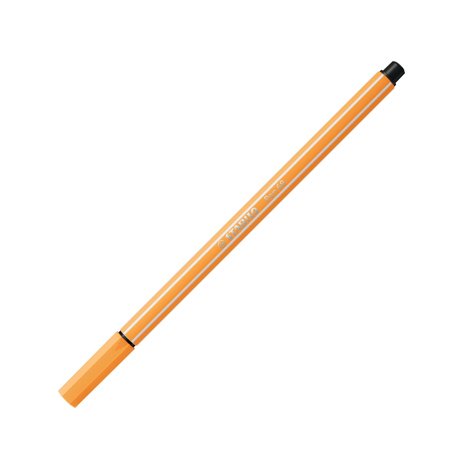 STABILO Pen 68 Pennarello Arancione Neon 054 - Punta Media 1 mm, Acquarellabile, Inchiostro a Base d'Acqua