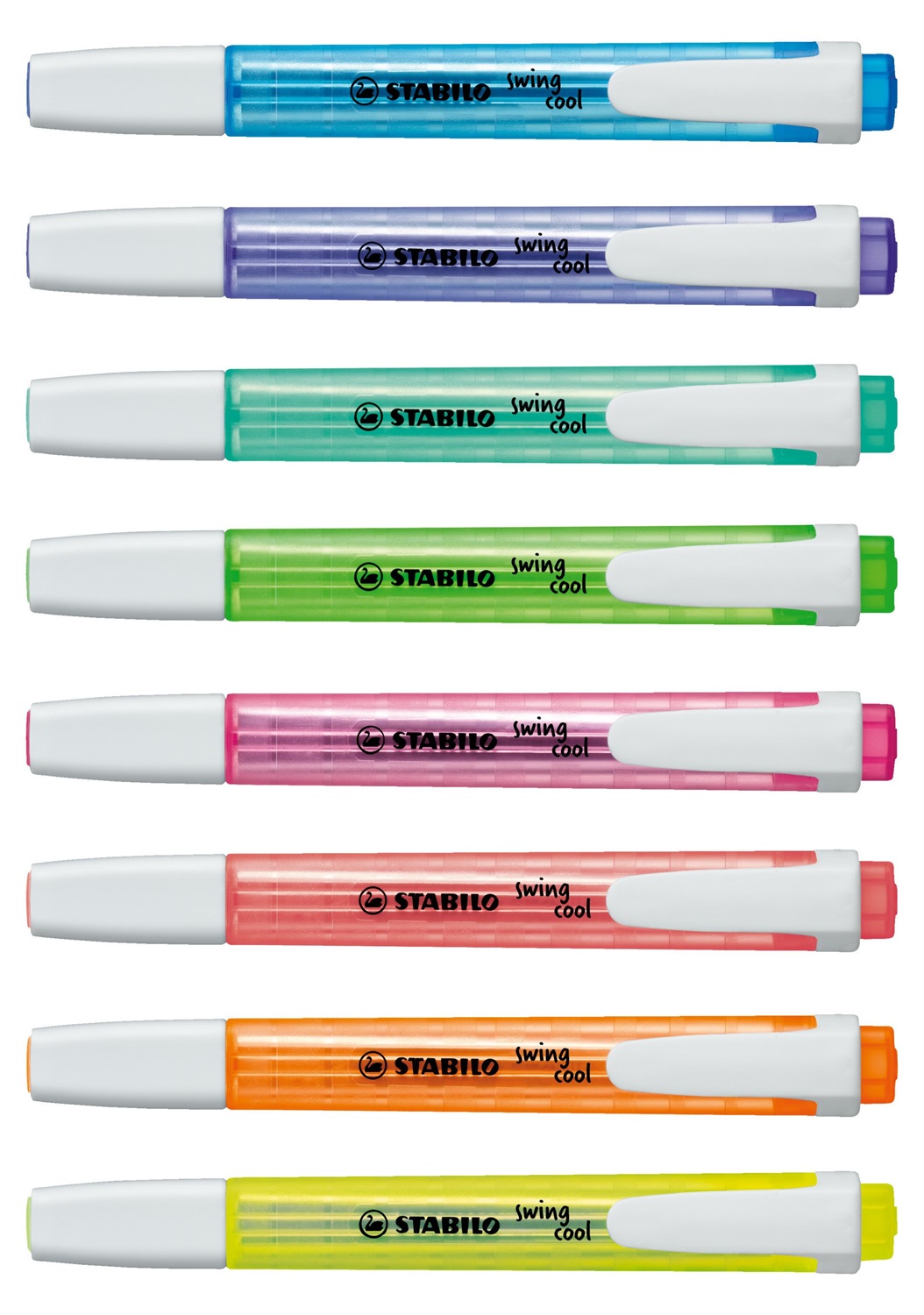 STABILO Swing Cool Evidenziatore Fluorescente Arancione - Tratto 1-4 mm, Tecnologia Anti-Dry-Out