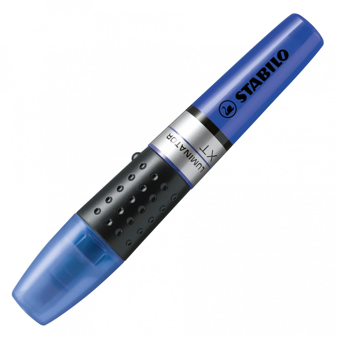 STABILO Luminator Evidenziatore Blu - Punta a Scalpello, Tratto 2-5 mm, Inchiostro a Base d'Acqua, Serbatoio XXL con Indicatore