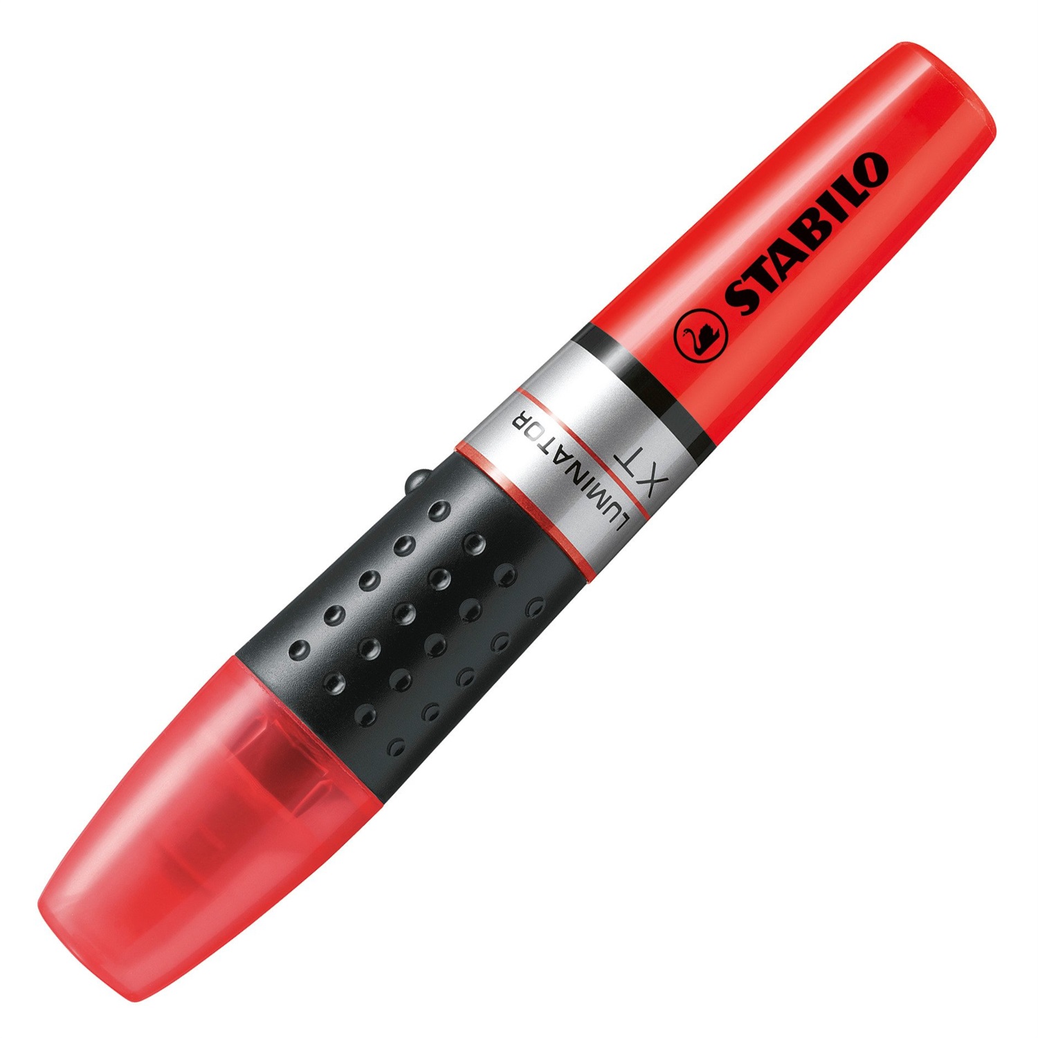 STABILO Luminator Evidenziatore Rosso con Punta Smussata, Doppio Tratto (2 5 mm), Tecnologia Anti-Dry-Out