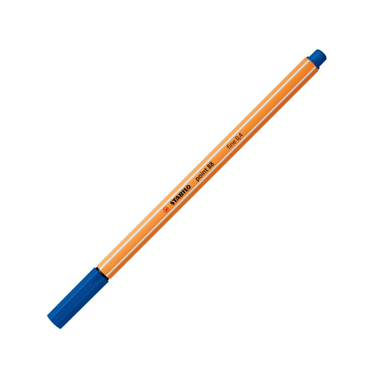 Stabilo Point 88 Fineliner Blu 0,4 mm - Confezione da 3 pz con Punta Rinforzata e Cappuccio Ventilato