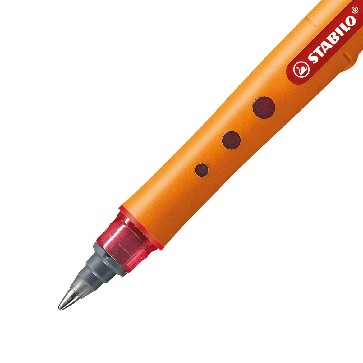 Stabilo worker medium Penna Roller Rosso 0,5 mm - Confezione da 10 pz con impugnatura morbida