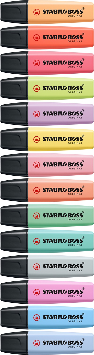 Stabilo BOSS ORIGINAL Evidenziatore Rosa - Confezione da 10 - Tratto 2-5 mm, Tecnologia Anti-Dry-Out