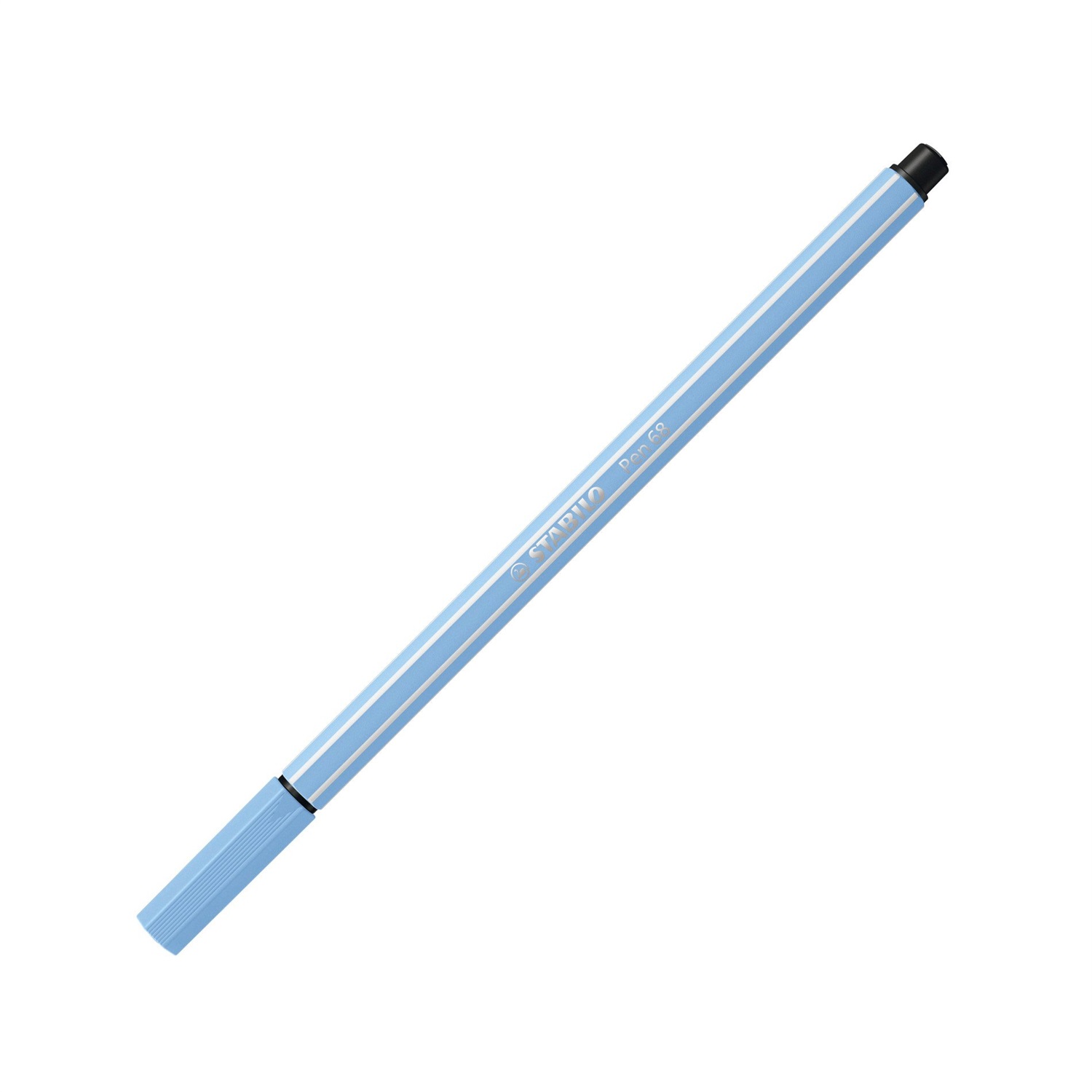 STABILO Pen 68 Pennarello Blu Ghiaccio 1 mm - Alta Qualità, Acquarellabile, Punta Media