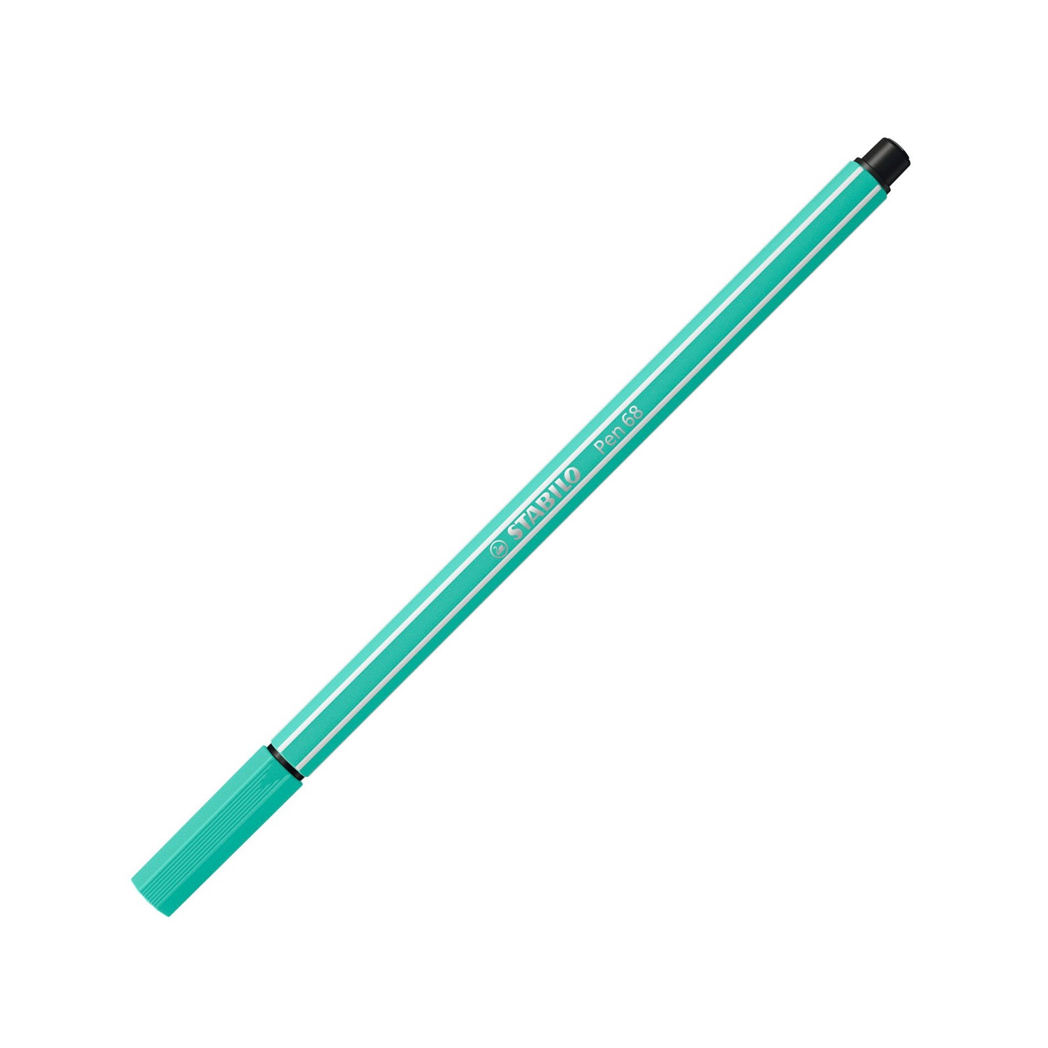 STABILO Pennarello Pen 68 Verde Ghiaccio 13 - Punta Media 1 mm, Acquarellabile, Inchiostro Inodore