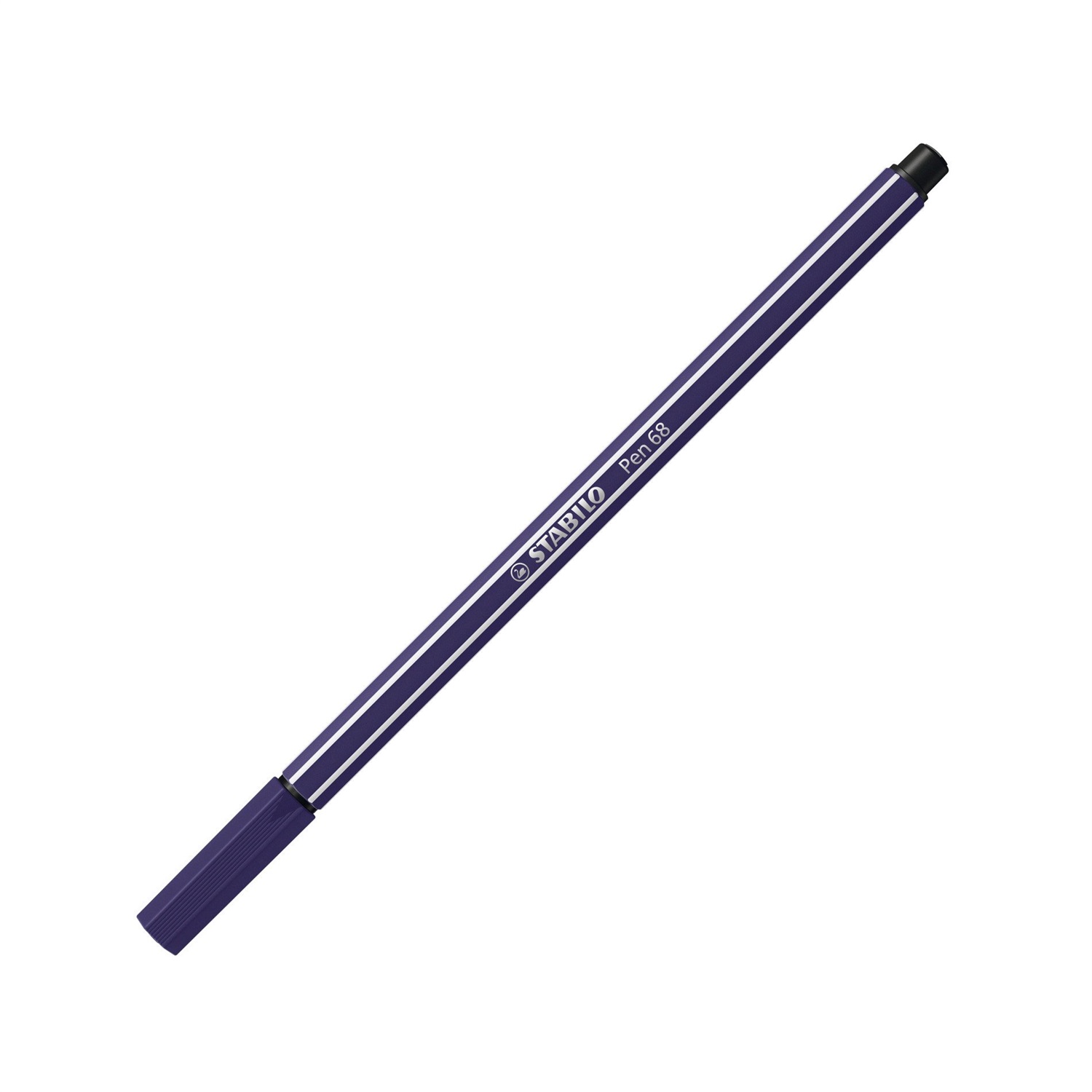 STABILO Pen 68 Pennarello Blu di Prussia 22 - Punta Media 1 mm, Acquarellabile, Inchiostro a Base d'Acqua