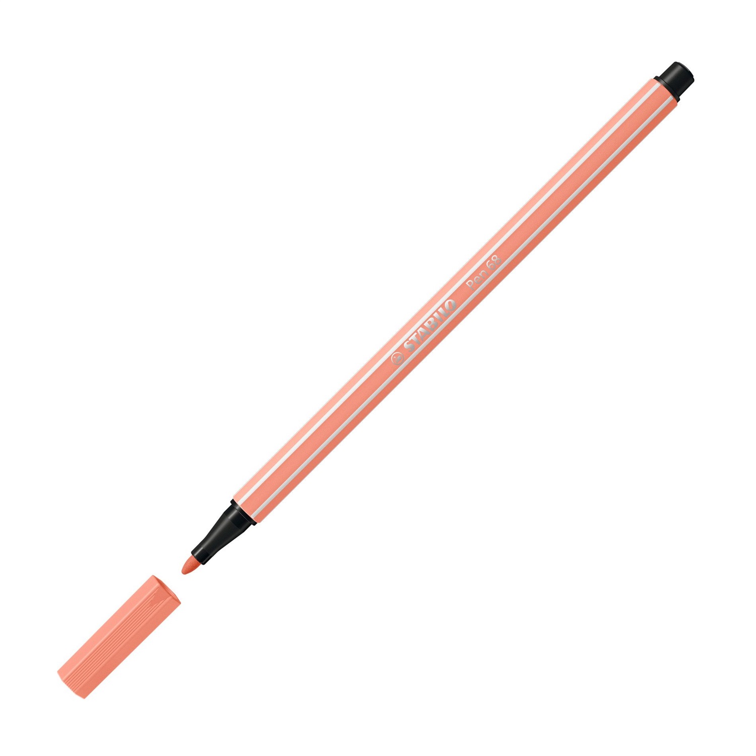 STABILO Pennarello Pen 68 Rosa Carne Chiaro 1 mm - Alta Qualità, Acquarellabile, Punta in Fibra