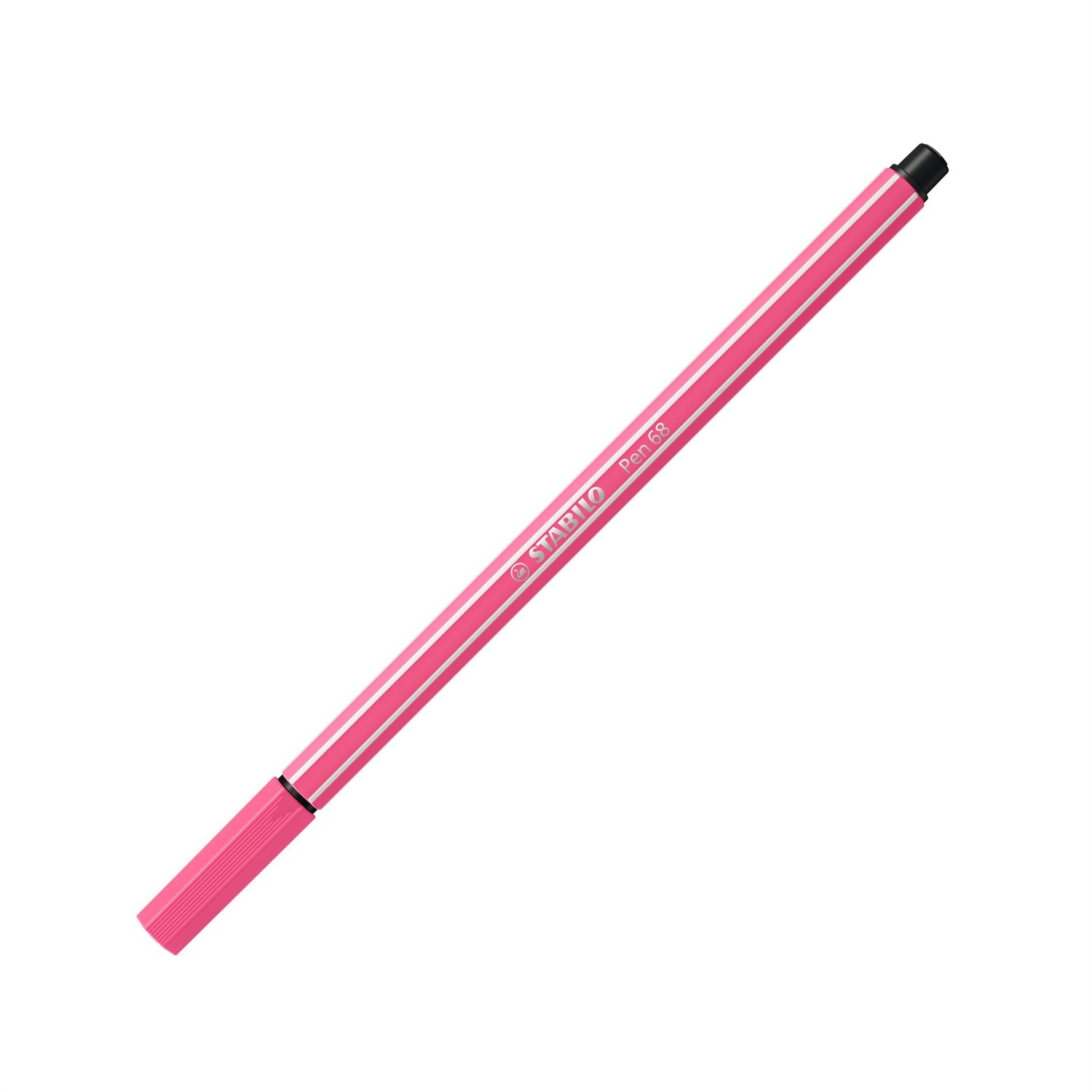 STABILO Pen 68 Pennarello Rosa - Punta Media 1 mm, Acquarellabile, Inchiostro a Base d'Acqua