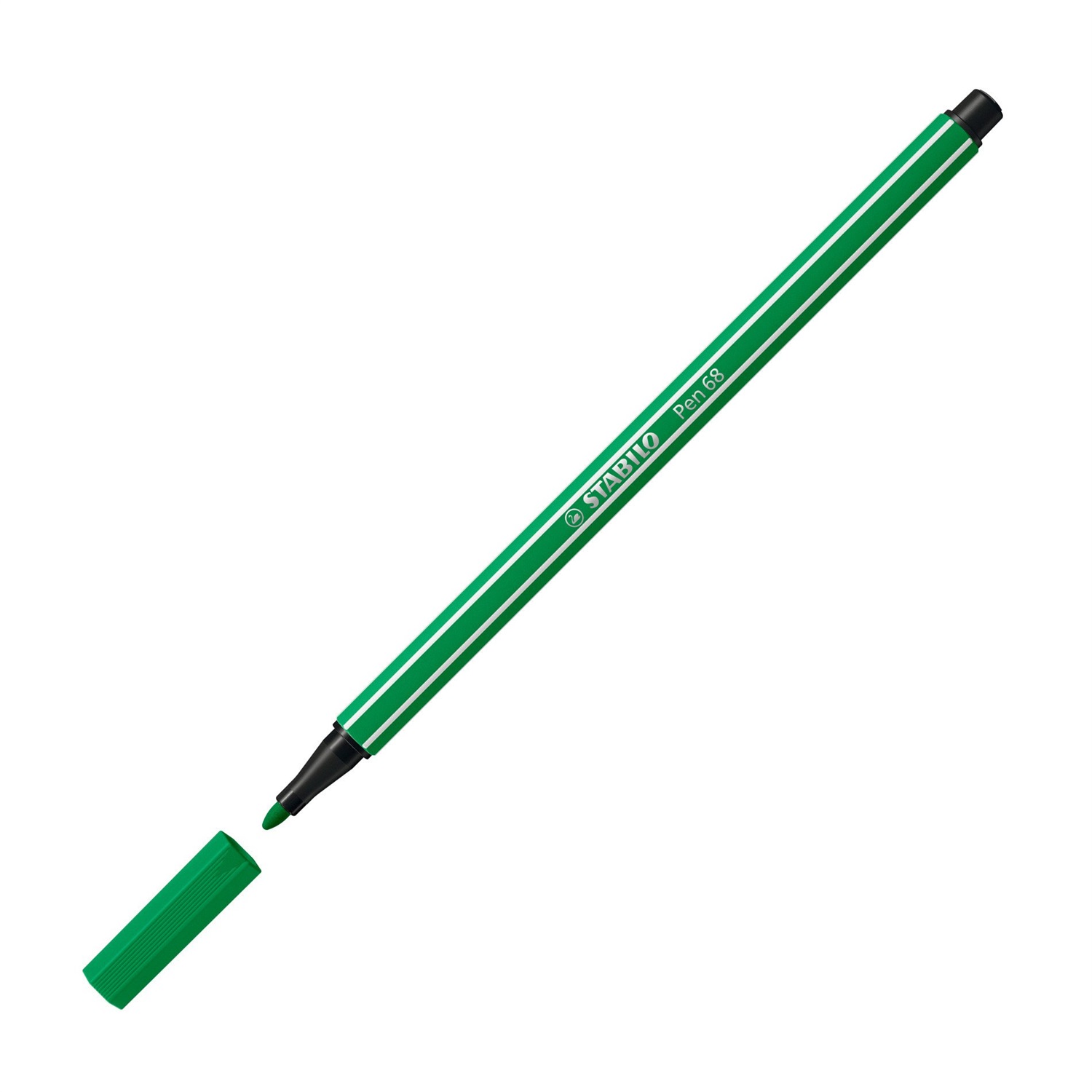 STABILO Pen 68 Pennarello Verde Smeraldo 1 mm - Alta Qualità, Acquarellabile