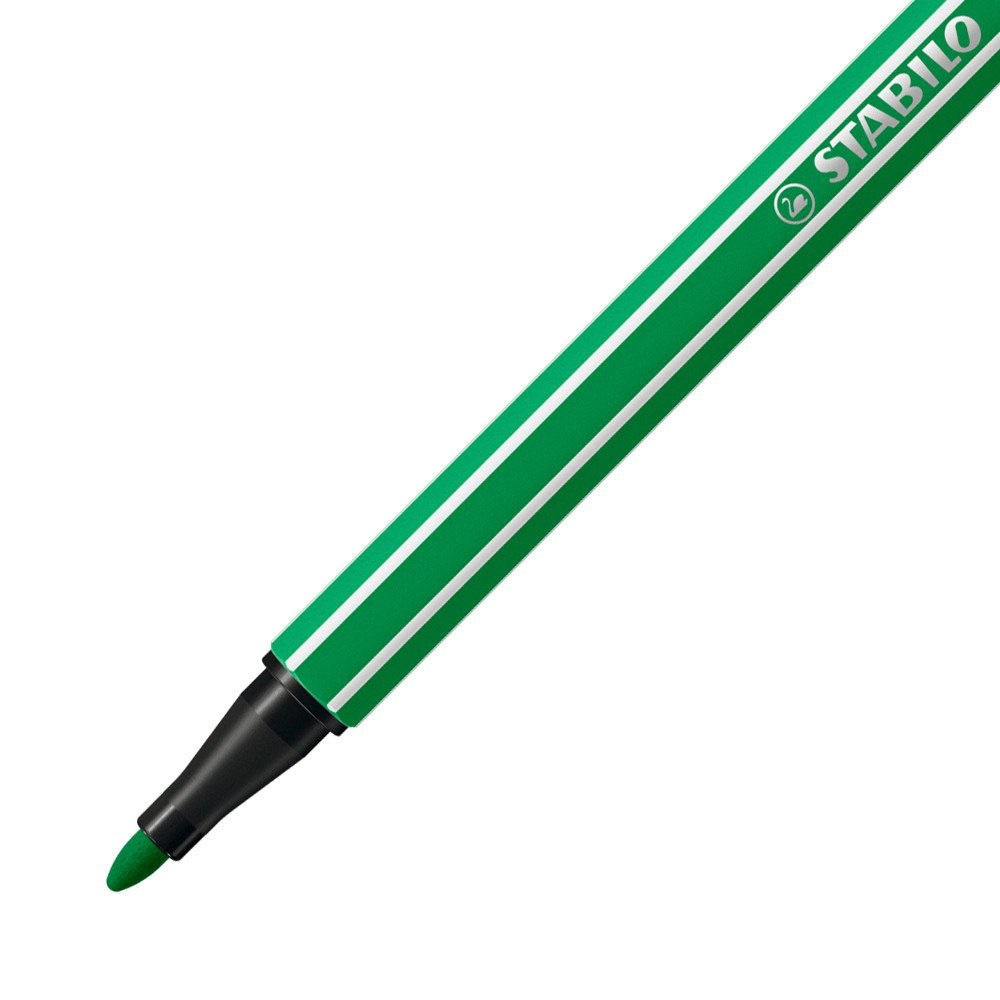 STABILO Pen 68 Pennarello Verde Smeraldo 1 mm - Alta Qualità, Acquarellabile